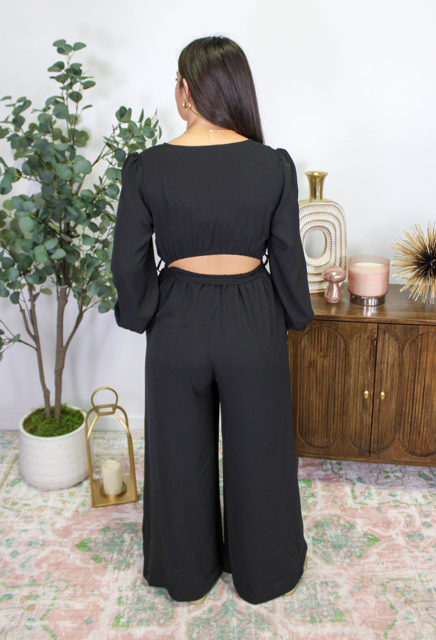 Black Cutout Jumpsuit LT