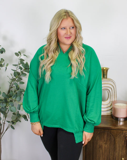 Green Plus Size Crewneck LT