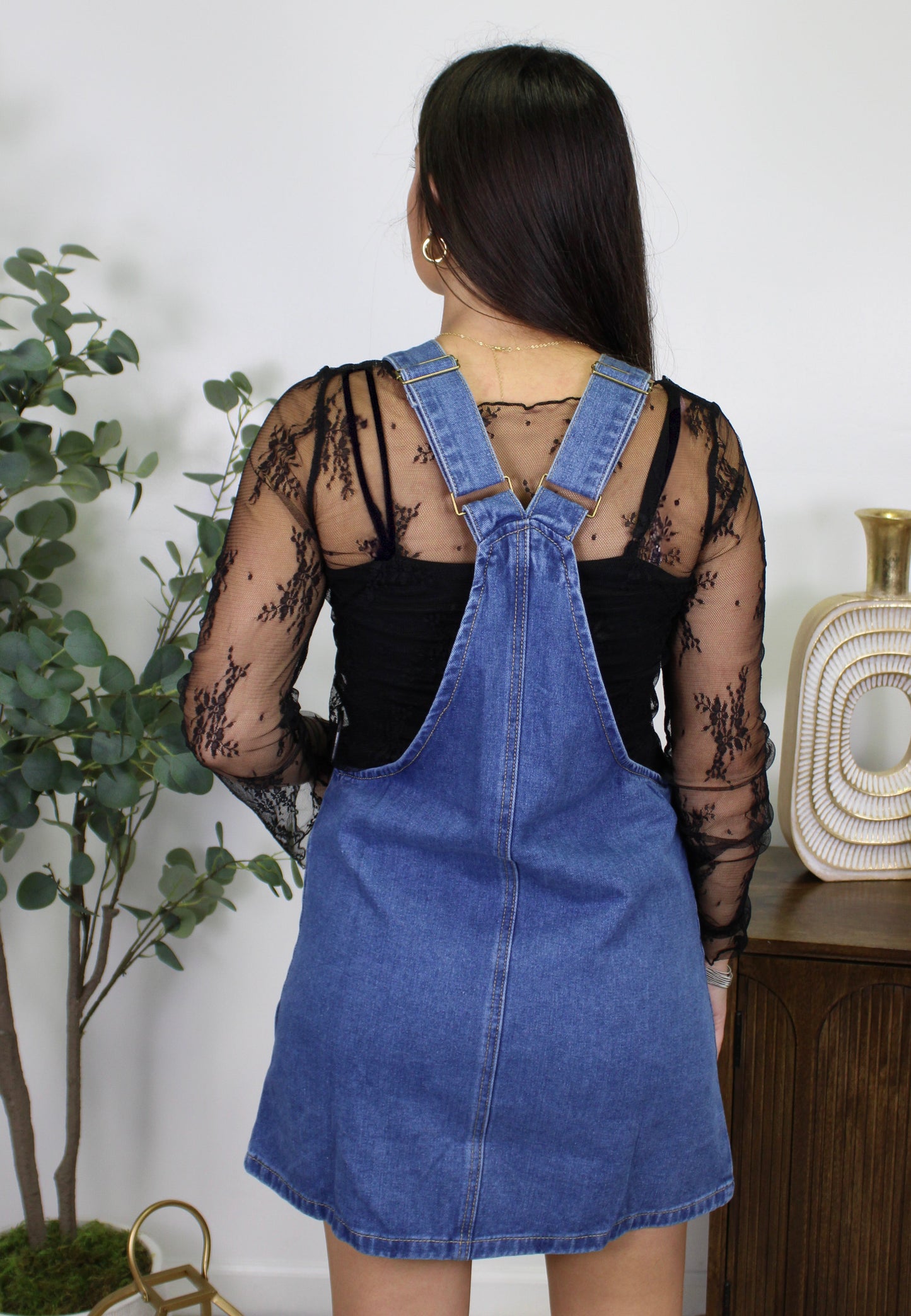 Denim Overall Skirt LT